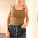 Old Navy  Green Ribbed Tank Top Photo 2
