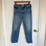 Mother The Mid Rise Dazzler Crop in Different Strokes Blue Size 30 Photo 1