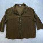CP Shades  top Women's L button Up Ramona Corduroy Shirt matador brown‎ Photo 0