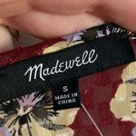 Madewell • NWT Drawstring Ruffle-Hem Top in Viola Floral Photo 11