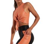 Koral NWT! Mayra Netz Tie Muscle Athleisure Gym Chic Tank - Size Large Photo 2