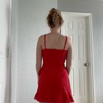 Princess Polly  Red Kiribati Mini Wrap Dress Photo 6