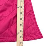 Columbia Pink Full Zip Quilted Vest Fleece Collar Side Pockets Size Large Photo 7