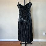 House Of CB  'Jalena' Black Vegan Leather Lace Back Dress NWOT size XL‎ Photo 4
