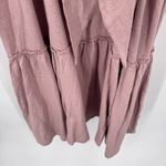 Free People Beach Garcia Midi Dress Womens S Pink Cotton Hemp Low Back Tie NEW Photo 8