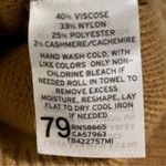 Treasure & Bond Women’s Mock Neck Sweater Medium Distressed Tan Cashmere Blend Photo 8