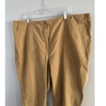 Talbots  Slim Cargo Pants Tan Khaki Cotton Pockets Women’s Size 22W Photo 2