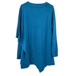 Soft Surroundings Soft‎ Surroundings size large blue long sleeve sweater shirt v neck pullover Photo 1