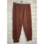Nike Phoenix Cozy Knit Boucle Pants Brown Oversized Joggers SZ XL Photo 3