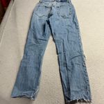 Abercrombie & Fitch  The Ankle Straight Ultra High Rise Distressed Size 26 EUC Photo 4