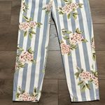 RVCA  Scrunchie High Waisted Tousers Floral Print Ankle Jeans Size Medium‎ Photo 2