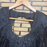 Mayvens Black Ruched Lace Sleeve‎ Dress Size 7 Photo 3