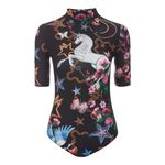 Jaded London  Unicorn Embroidery High Neck Bodysuit Photo 0