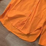 Babaton  Oversized Orange Button Down Long Sleeve Shirt Size Medium Photo 1