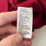 Rebecca Minkoff Rebecca Minkoff Red Cotton Terry Sweatshirt Ruffle Sleeve Pullover Top S Photo 5