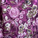 Iz Byer  California Blouse Large Floral Print Ruched Neck Tank Top Babydoll Y2K Photo 4