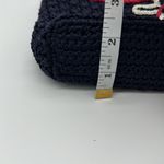 The Sak Crossbody Shoulder Bag Blue Crochet Woven Sling Purse Removable Strap Photo 12