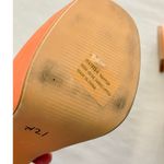 EGO  | Happer Close Toe Statement Platform Block Heel Nude Peach Satin US 6 UK‎ 4 Photo 2