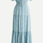 J.Crew NWT 00 Puff Sleeve Midi Dress Floral Photo 0