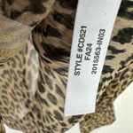 J.Crew Sheer Leopard Print Shirt Crinkle Chiffon Cupro Button Up Brown US 00 NWT Photo 8