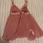 Pink Pleated Lace Chemise Photo 0
