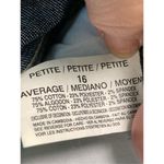 Gloria Vanderbilt Amanda Women's Straight Wide Leg Cotton Stretch Blue Size 16P Photo 7