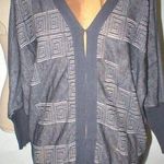 NWT New $700 Womens Designer Italy S Costume National Sweater Gray Silk White To Photo 0