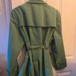 Calvin Klein Kelly Green Trench Coat Photo 3