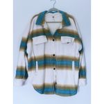 Free People  Ruby West Coast Oversized Shacket XL Western Stripe Cozy Indie Boho Photo 3