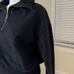 A New Day Black Women's Zip-Up Sweatshirt Photo 4