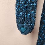Retrofête Retrofete Aubrielle Sequin Mini Dress Blue/Green Size XS NWT Long Sleeve V Neck Photo 8