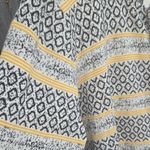 Skies Are Blue  Patterned Cardigan with Yellow and Black Stripes Photo 3
