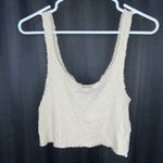Urban Outfitters Light Tan Ribbed Tank Crop Top Medium Photo 0