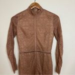 Wilfred | Aritzia Janvry brown nude lace long sleeve bodycon mini dress 4 Photo 3
