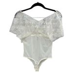 Wacoal Vintage Look White Lace Teddy Bodysuit Bridal Wedding Coquette Size XL Photo 4
