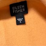 Eileen Fisher  Wool Cashmere Stand Collar Open Front Cardigan Orange Small Pocket Photo 4