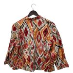 Chico's ‎ Womens Multicolor Blurred Ikat Alegra Blazer Jacket Sz M Boho Southwest Photo 1