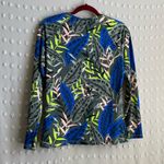 Athleta  Swim Midnight Palm Long Sleeve Rash Guard Sz‎ M Photo 1