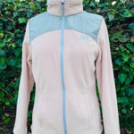 New Balance ‎ Women Pink High Neck Two Pockets Zippered Sweater Size S Photo 0