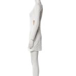 Reformation  - Dee Dress Ivory/White Textured Long Sleeve Size Medium NWT Photo 3