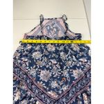 American Eagle  Outfitters XS Halter Dress Blue Floral Boho Mini Photo 5