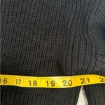 525 America  Black V-Neck Distressed Sweater Size XS NWT Photo 5