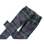 American Eagle NWT Outfitters Jegging in Leaf Print Ankle Zip Stretch Jeans 00 Photo 2