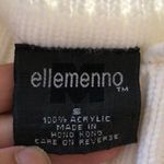 Ellemenno White chunky cable knit sweater size sm Photo 2