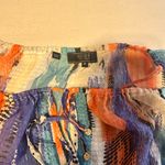 Guess Sleeveless Off-Shoulder Blouse Blue and Orange Photo 7