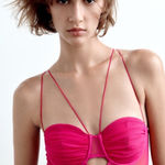 ZARA  Pink Strappy Bodysuit Photo 0