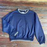 Aritzia  Wilfred Free Junction Navy Sweatshirt Collegiate Preppy - Sz M 🧡🎀 Photo 9