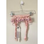For Love & Lemons Floral Lace Garter Belt Pink Size Small NEW Photo 5