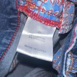 Johnny Was  distressed ankle skinny size 25 luxe jeans Photo 2