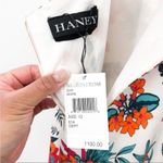 Haney Goldie Floral Silk Slip Midi Dress White Criss Cross Back 12 Photo 7